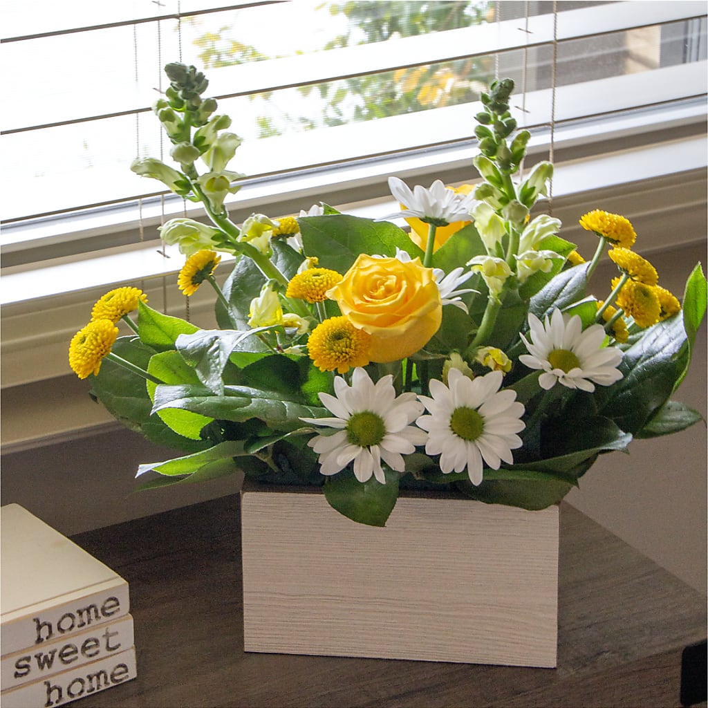 Sun Salutation Box Bouquet – Albertsons Floral #0199, Boise ID