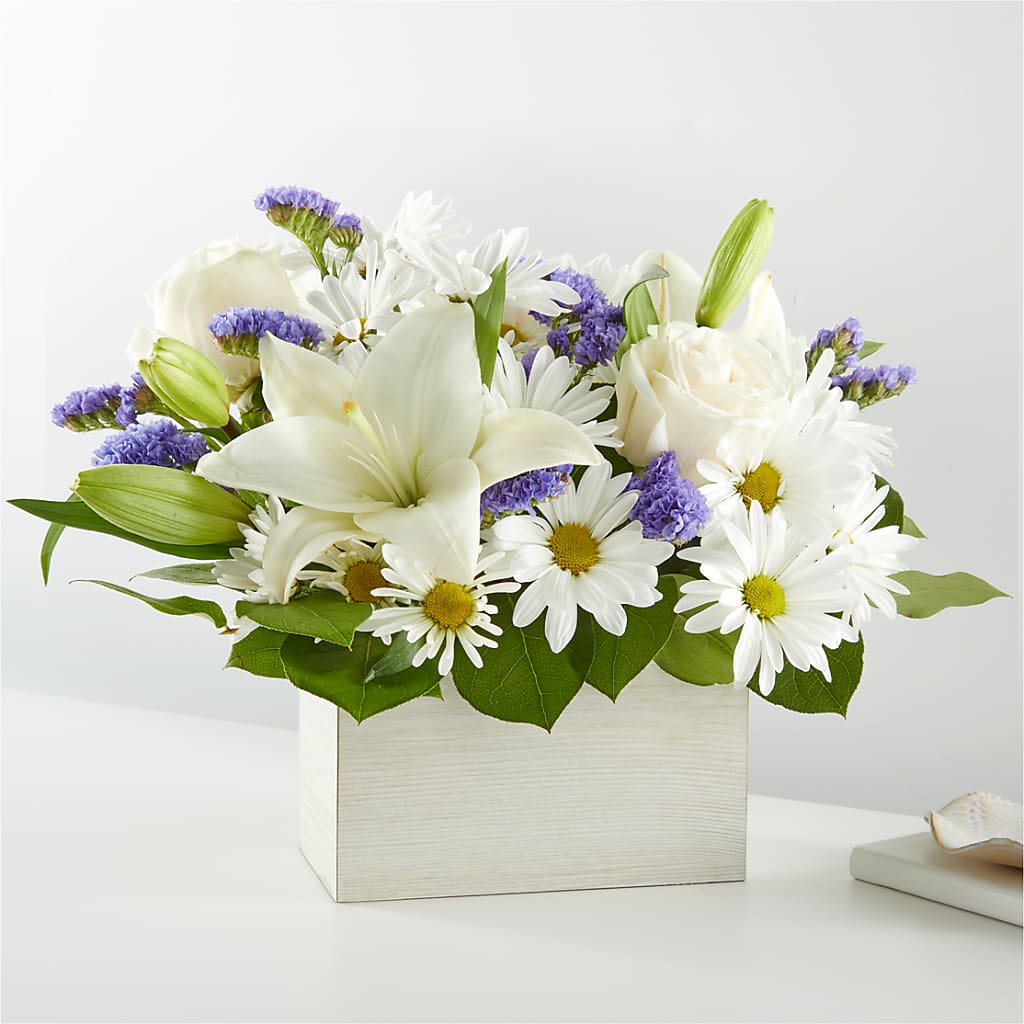 Beyond Blue Box Bouquet – Albertsons Floral #0199, Boise ID