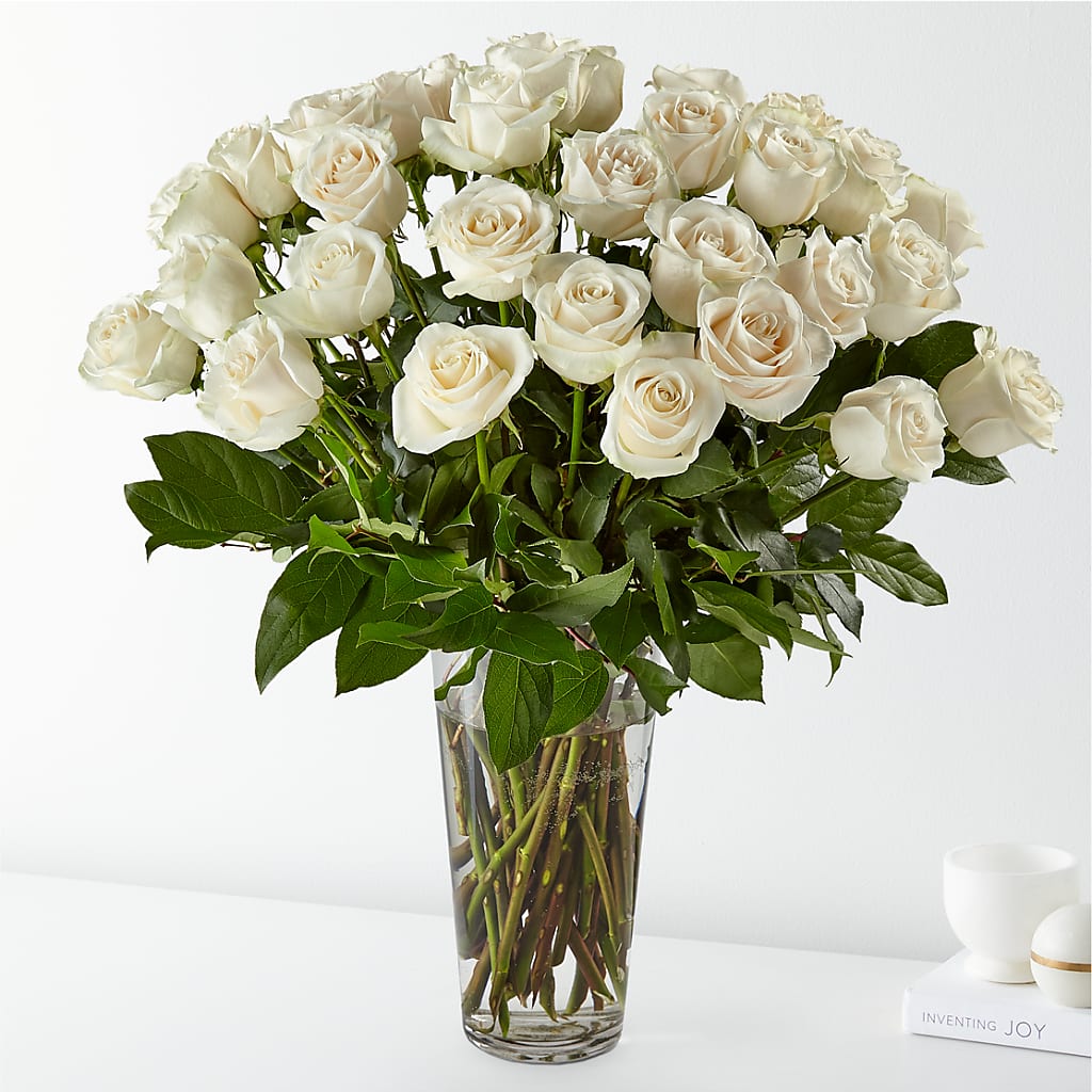 Long Stem White Rose Bouquet – Albertsons Floral #0199, Boise ID