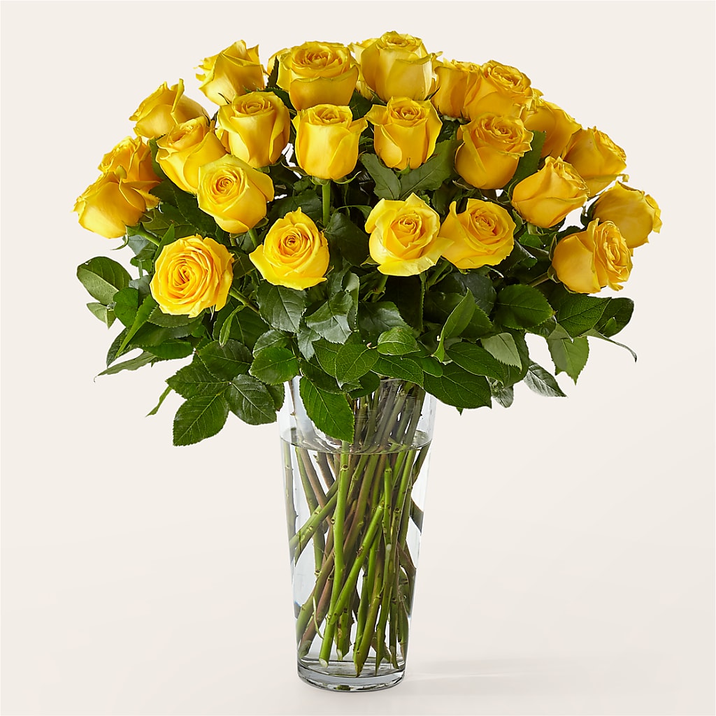 Long Stem Yellow Rose Bouquet – Albertsons Floral #0199, Boise ID