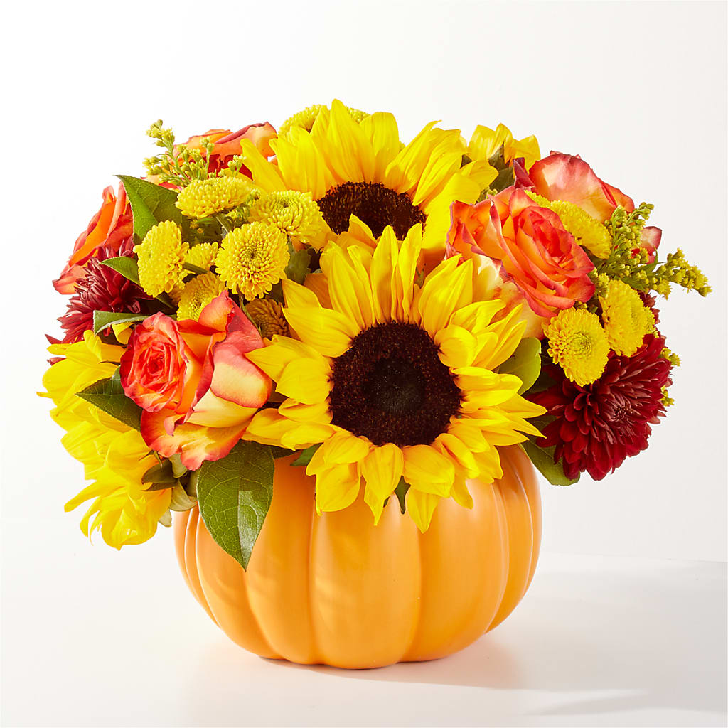 Golden Gourd Pumpkin Bouquet – Albertsons Floral #0199, Boise ID