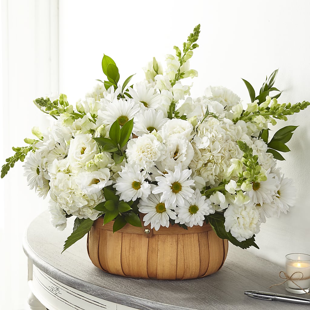 Pure Ivory Basket – Albertsons Floral #0199, Boise ID