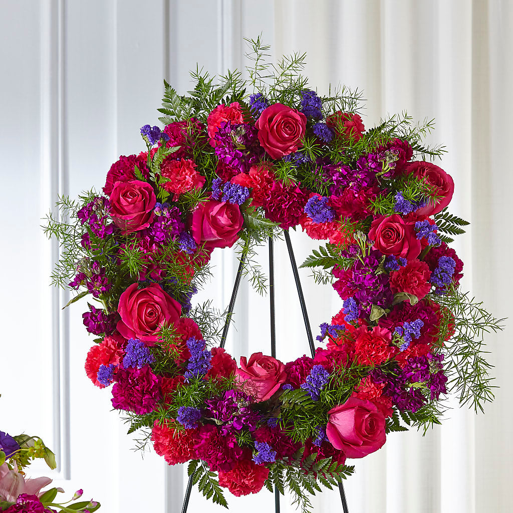 Calming Colors Wreath – Albertsons Floral #0199, Boise ID