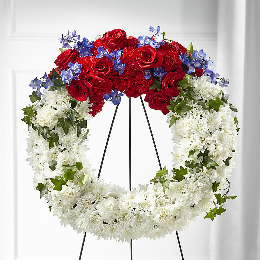 Patriotic Passion Wreath – Albertsons Floral #0199, Boise ID