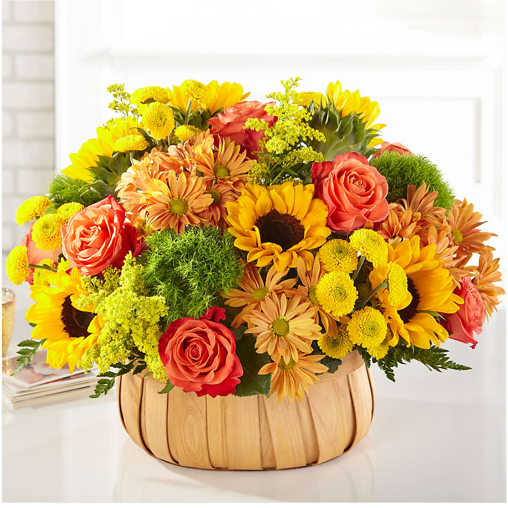 Harvest Sunflower Basket – Albertsons Floral #0199, Boise ID