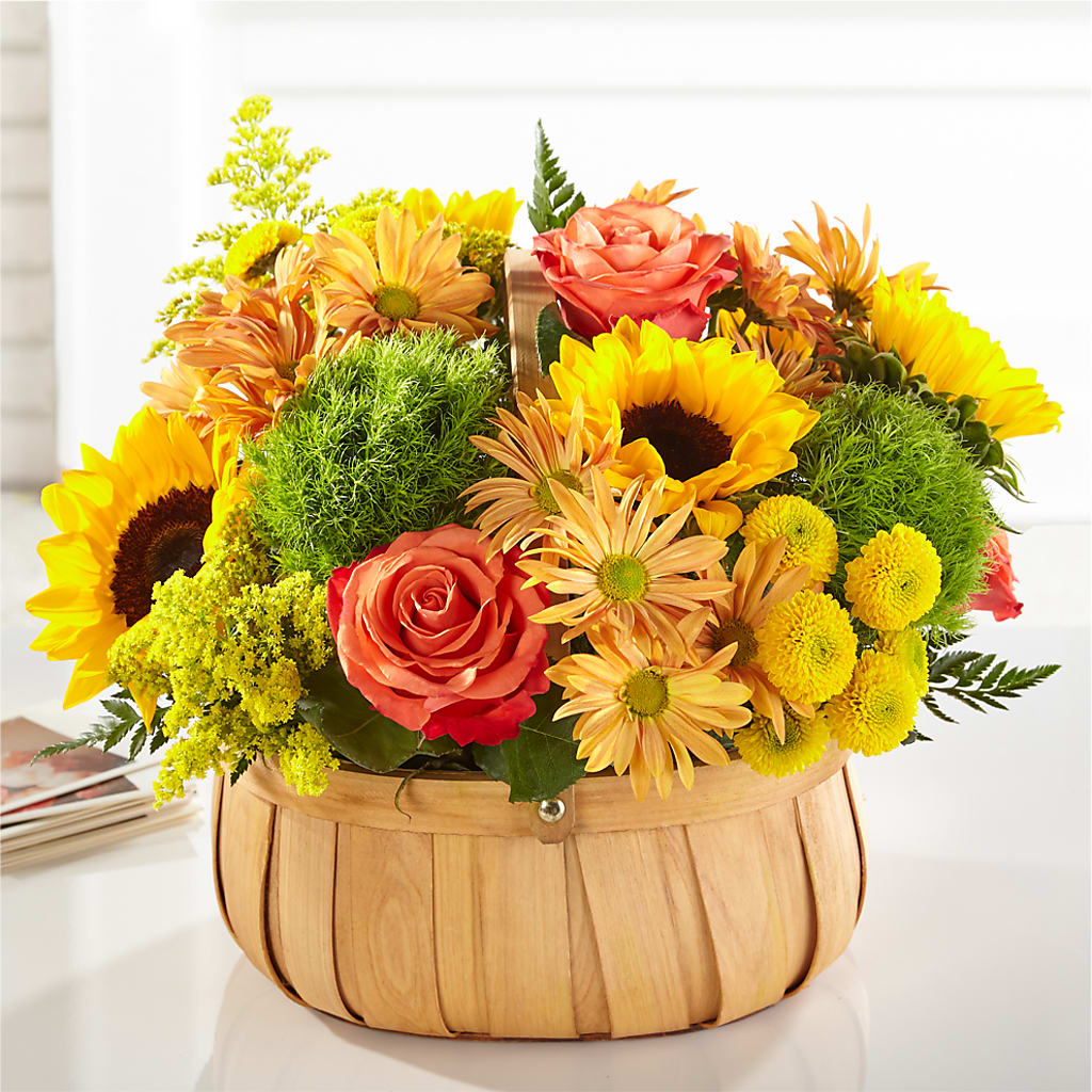 Harvest Sunflower Basket – Albertsons Floral #0199, Boise ID
