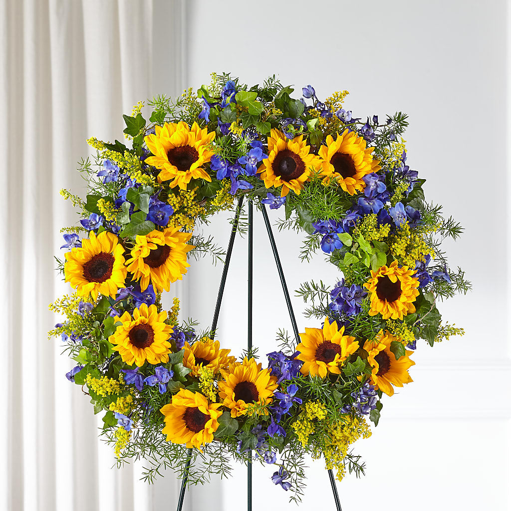 Bright Rays Wreath – Albertsons Floral #0199, Boise ID