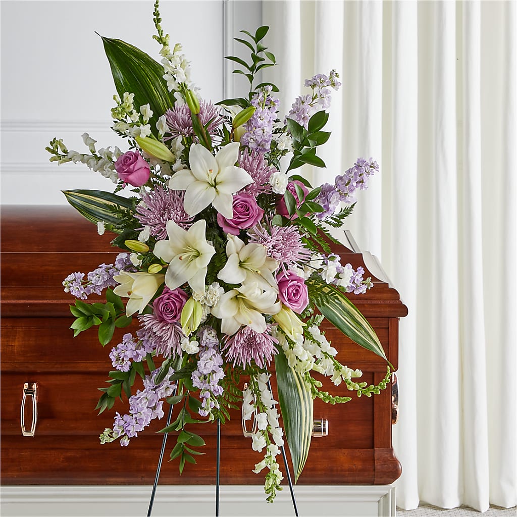 Grateful Hearts Standing Spray – Albertsons Floral #0199, Boise ID