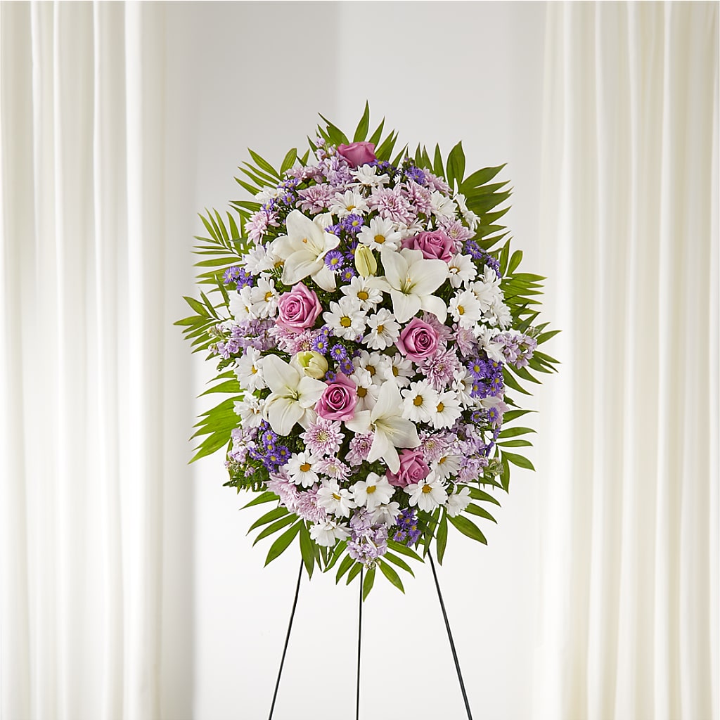 Surrounded by Love Standing Spray – Albertsons Floral #0199, Boise ID