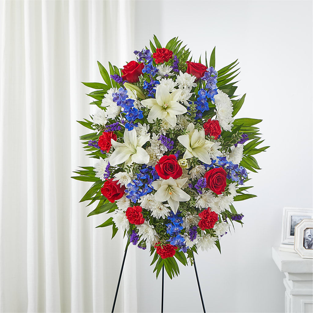Cherished Service Standing Spray – Albertsons Floral #0199, Boise ID