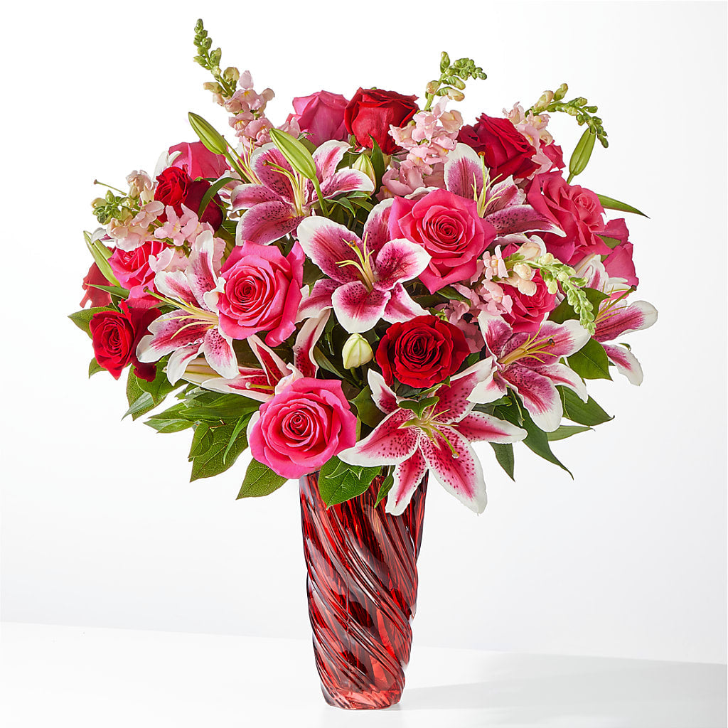Always You Bouquet with Luxe Swirl Vase – Albertsons Floral #0199, Boise ID