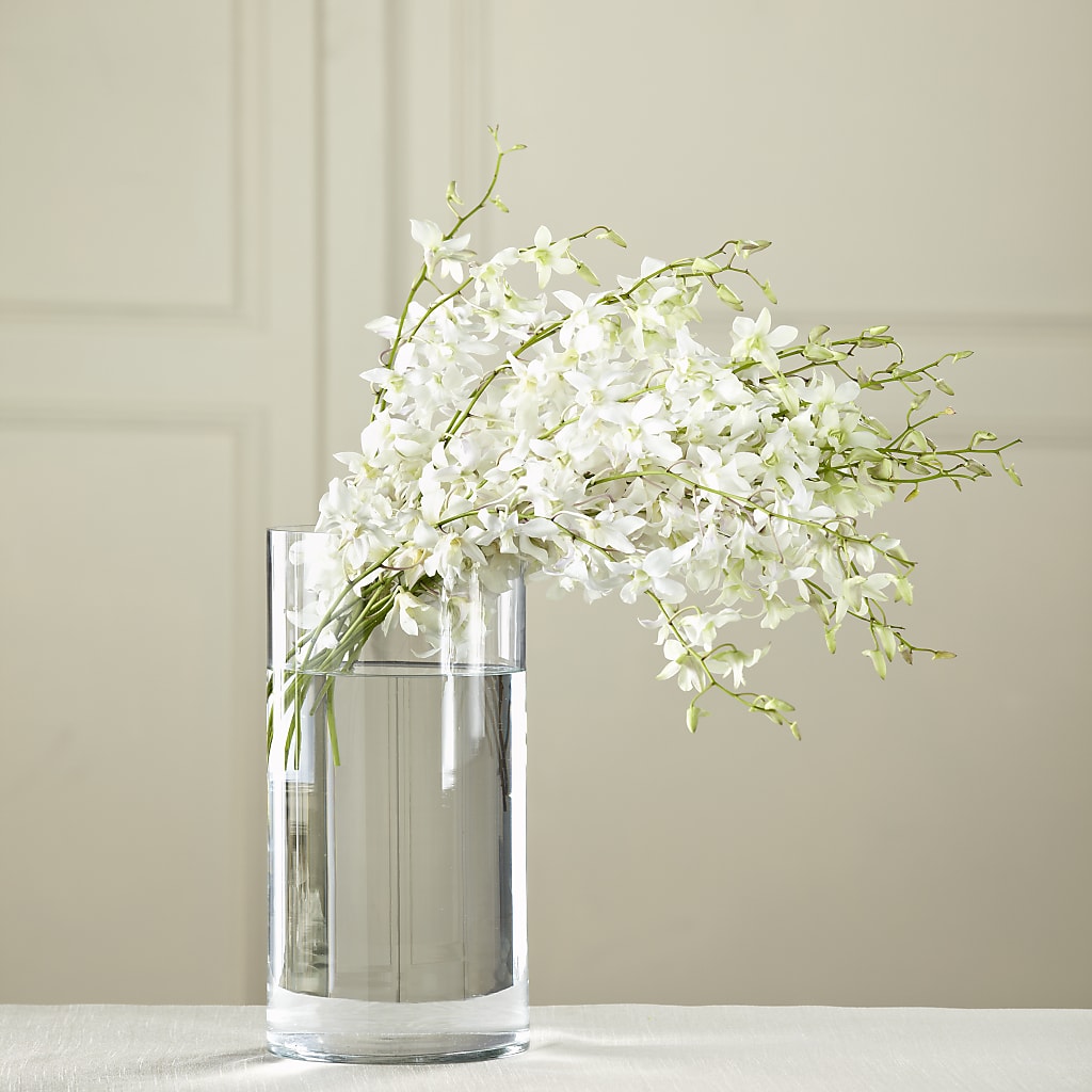 White Dendrobium Bouquet – Albertsons Floral #0199, Boise ID