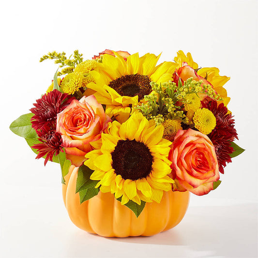 Golden Gourd Pumpkin Bouquet –  Albertsons Floral #0199, Boise ID