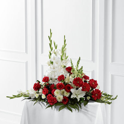 Crimson & White Arrangement –  Albertsons Floral #0199, Boise ID