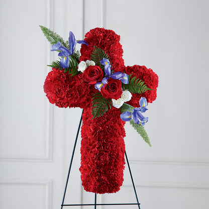 Faithful Hero Floral Cross –  Albertsons Floral #0199, Boise ID