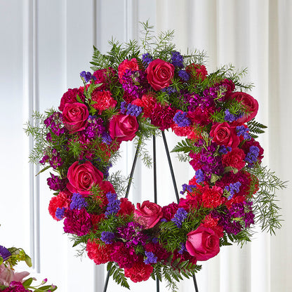Calming Colors Wreath –  Albertsons Floral #0199, Boise ID