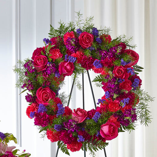 Calming Colors Wreath –  Albertsons Floral #0199, Boise ID