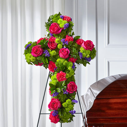 Tribute Rose Floral Cross –  Albertsons Floral #0199, Boise ID