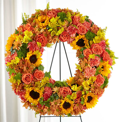 Autumnal Memories Wreath (Standard) –  Albertsons Floral #0199, Boise ID
