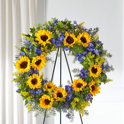 Bright Rays Wreath –  Albertsons Floral #0199, Boise ID