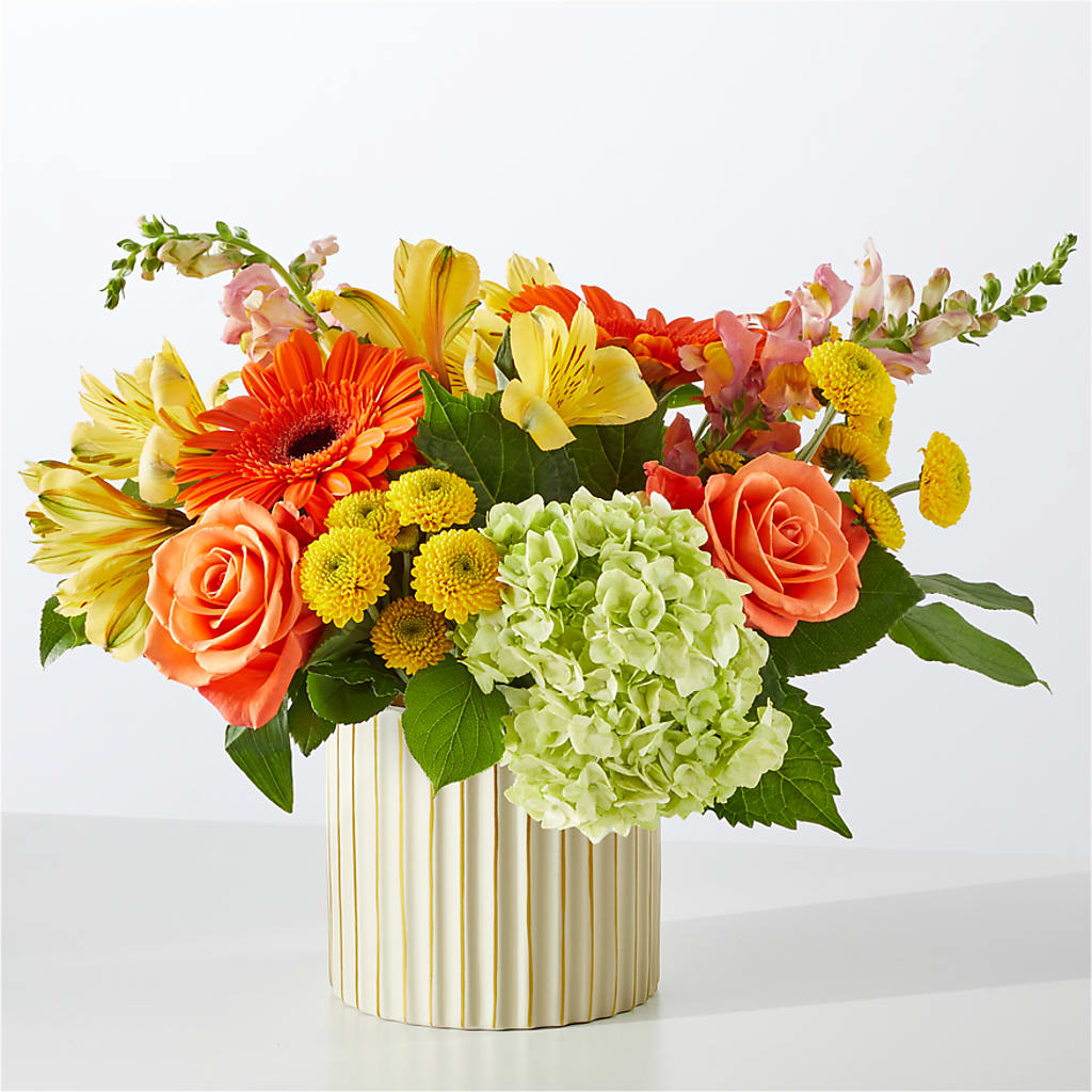 Autumn Sunshine Bouquet with Ivory Vase –  Albertsons Floral #0199, Boise ID