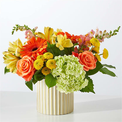 Autumn Sunshine Bouquet with Ivory Vase –  Albertsons Floral #0199, Boise ID