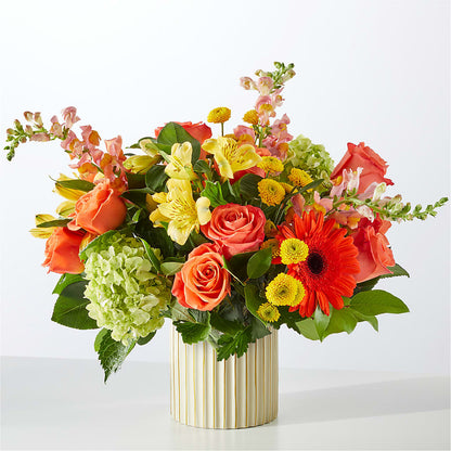 Autumn Sunshine Bouquet with Ivory Vase –  Albertsons Floral #0199, Boise ID