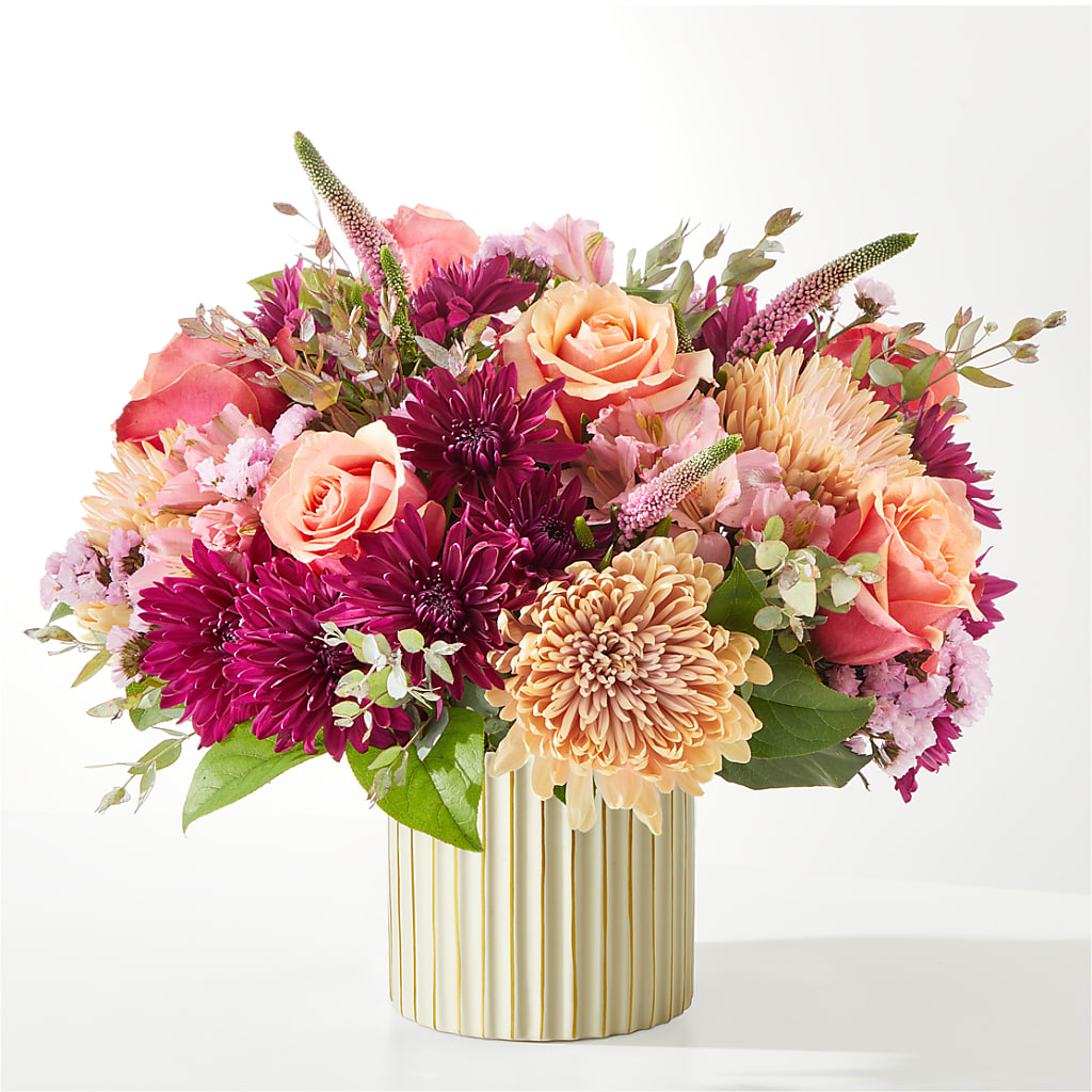 Berry Cobbler Bouquet with Ivory Vase –  Albertsons Floral #0199, Boise ID