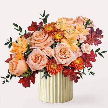 Spiced Latte Bouquet with Ivory Vase –  Albertsons Floral #0199, Boise ID