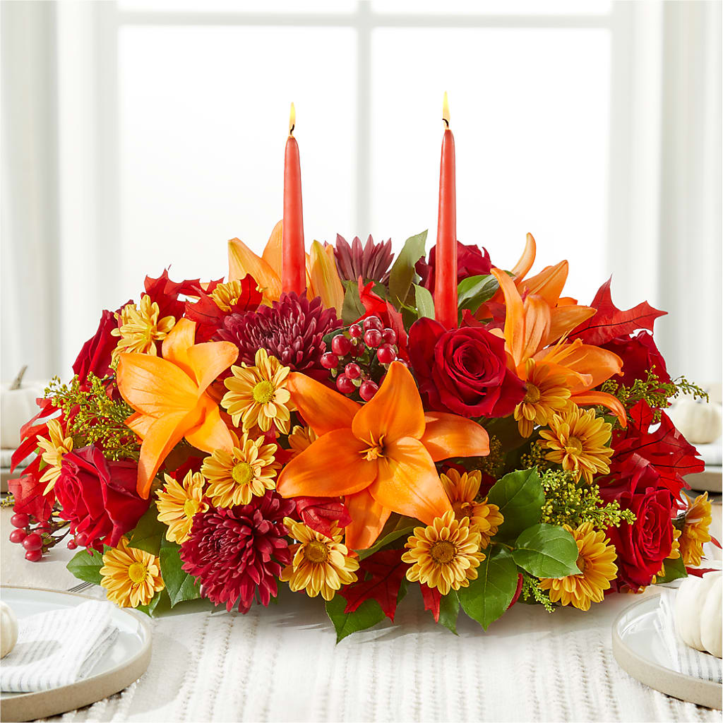 Autumn's Embrace Centerpiece –  Albertsons Floral #0199, Boise ID