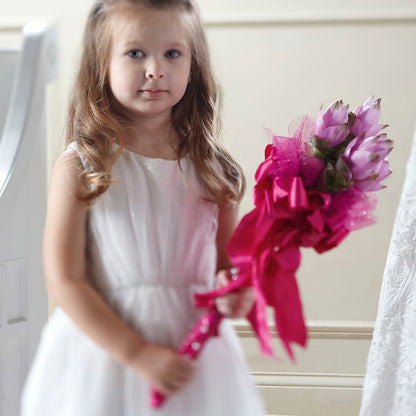 Sparkle Pink Flower Girl Bouquet –  Albertsons Floral #0199, Boise ID